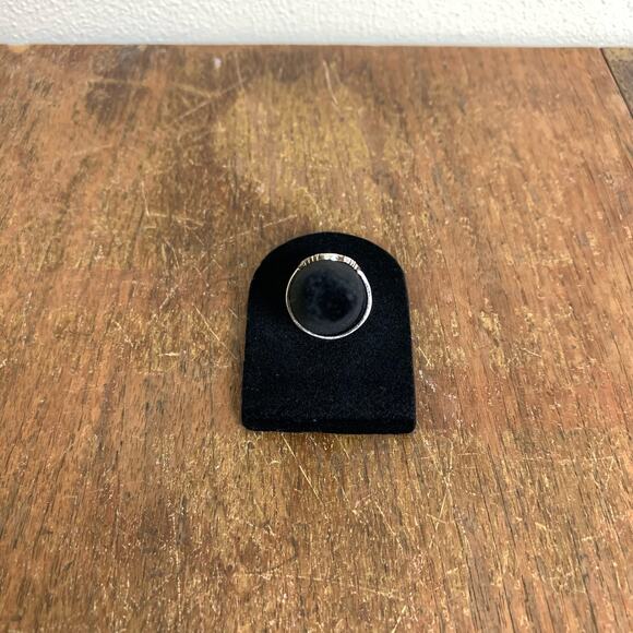 925 Sterling Silver etched filigree swirl ring Vintage Retro 1970s 1980s Size 7 - Picture 7 of 8